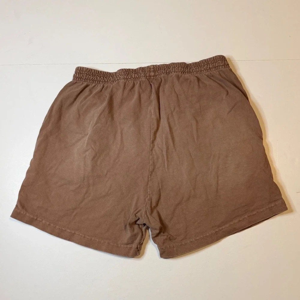 Half-Evil 333 Sweat Shorts Mens Medium Brown Streetwear
